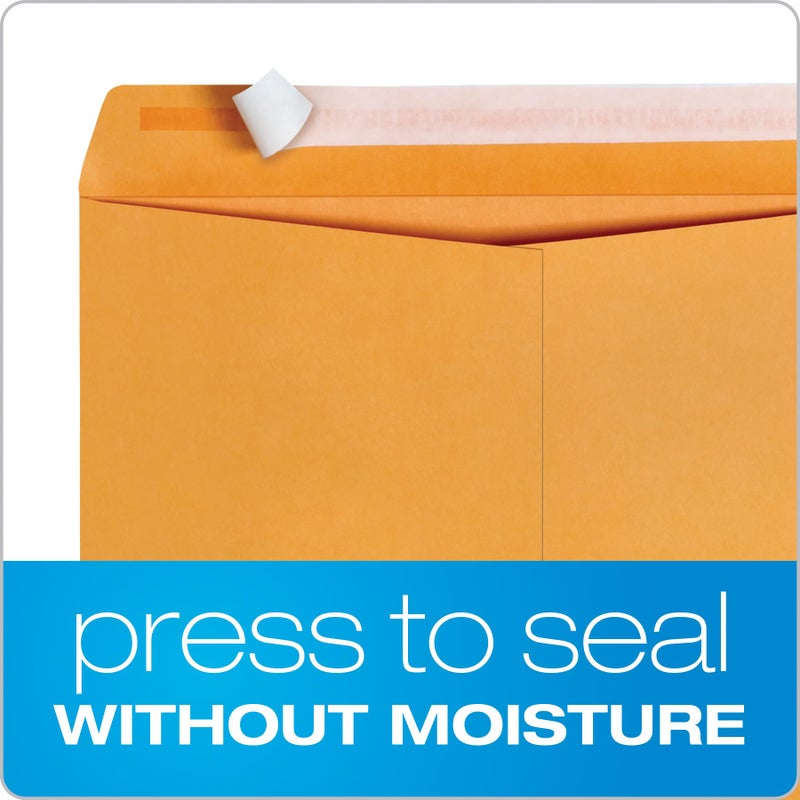Columbian 9 x 12 Catalog Envelopes with Self Seal Closure  28 lb Brown Kraft  for Mailing Flat Letter Size Documents or Photos  100 Per Box (COLO341) - Image 2